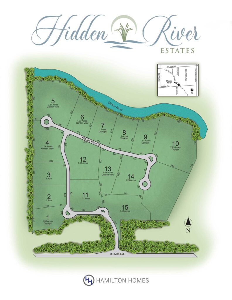 Hidden River Site Map Renumbered