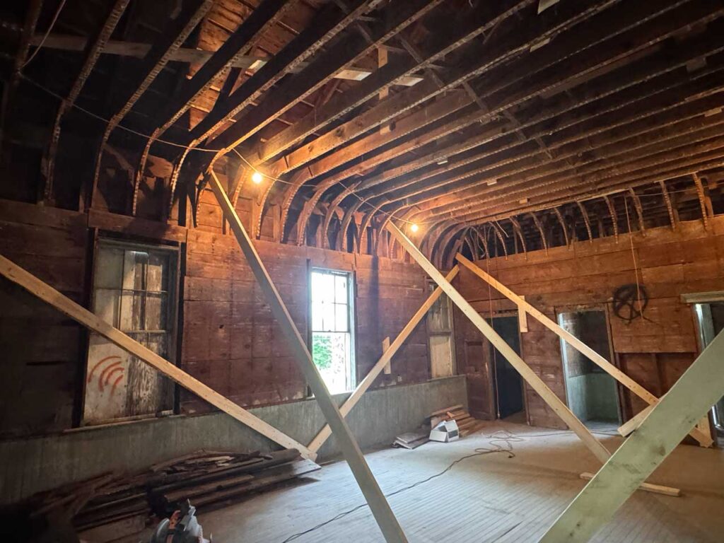 Thorington Schoolhouse Move Interior